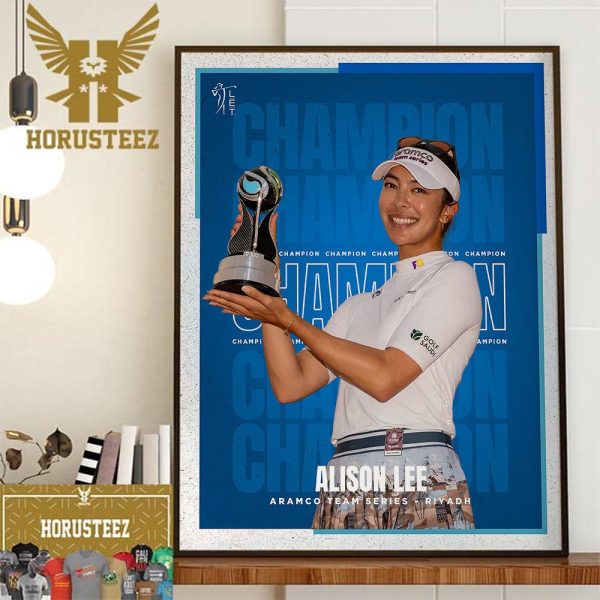 Alison Lee Crowned Aramco Team Series Riyadh Champion Home Decor Poster Canvas