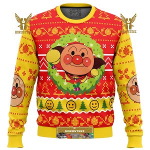 Anpanman Gifts For Family Christmas Holiday Ugly Sweater