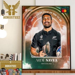 Ardie Savea Is The World Rugby Mens 15s Player Of The Year Home Decor Poster Canvas