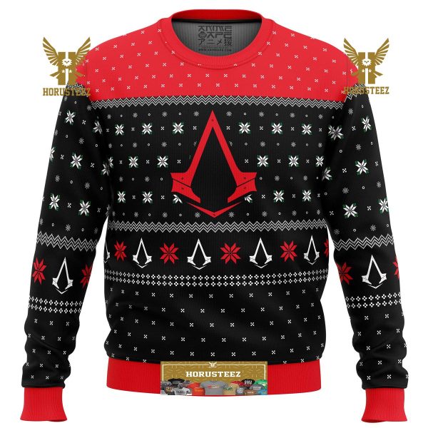 Assassins Creed Assassin Insignia Symbol Gifts For Family Christmas Holiday Ugly Sweater