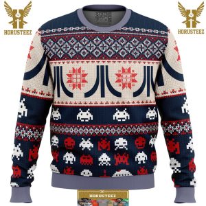 Atari Classic Gifts For Family Christmas Holiday Ugly Sweater
