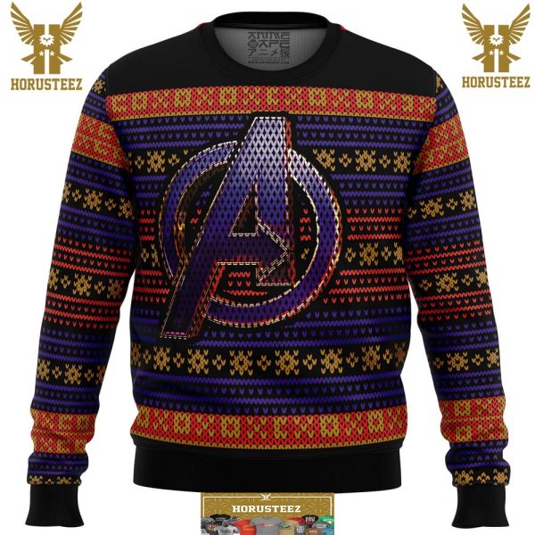 Avengers Logo Gifts For Family Christmas Holiday Ugly Sweater