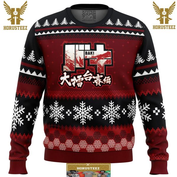 Axe Kick Baki Gifts For Family Christmas Holiday Ugly Sweater