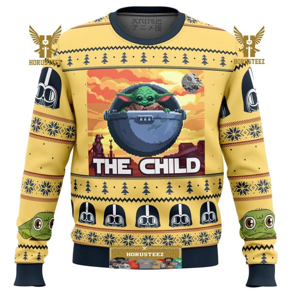 Baby Yoda The Child Mandalorian Star Wars Gifts For Family Christmas Holiday Ugly Sweater