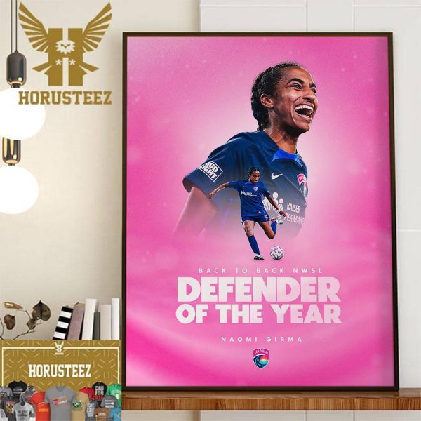 Back-To-Back Naomi Girma Is The NWSL Defender Of The Year Home Decor Poster Canvas