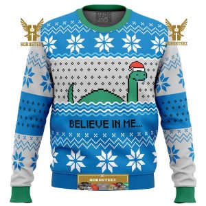 Believe In Me Nessie Gifts For Family Christmas Holiday Ugly Sweater