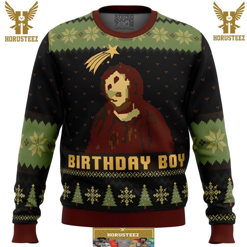 Well Happy Birthday Jesus The Office Gifts For Family Christmas Holiday  Ugly Sweater - Horusteez