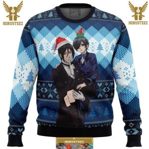 Black Butler Gifts For Family Christmas Holiday Ugly Sweater