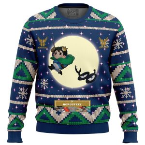 Bojji And Kage Full Moon Ranking Of Kings Gifts For Family Christmas Holiday Ugly Sweater