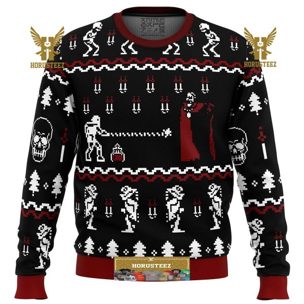 Castlevania Classic Game Gifts For Family Christmas Holiday Ugly Sweater