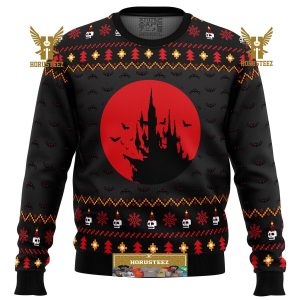 Castlevania Creepy Castle Gifts For Family Christmas Holiday Ugly Sweater