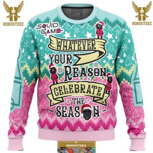 Celebrate The Season Squid Game Gifts For Family Christmas Holiday Ugly Sweater