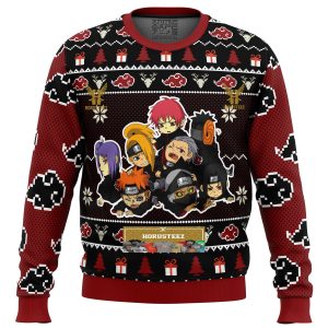 Chibi Akatsuki Naruto Gifts For Family Christmas Holiday Ugly Sweater