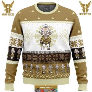 Chibi Christmas Jigoro Kuwajima Demon Slayer Gifts For Family Christmas Holiday Ugly Sweater