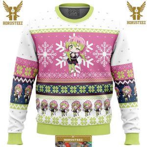 Chibi Christmas Mitsuri Kanroji Demon Slayer Gifts For Family Christmas Holiday Ugly Sweater