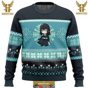 Chibi Christmas Muichiro Tokito Demon Slayer Gifts For Family Christmas Holiday Ugly Sweater