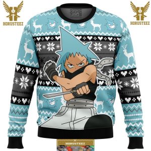 Christmas Black Star Soul Eater Gifts For Family Christmas Holiday Ugly Sweater