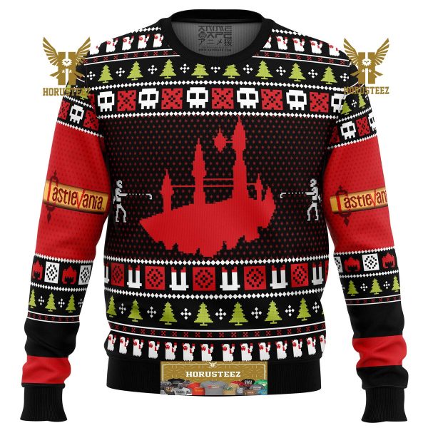 Christmas Castlevania Gifts For Family Christmas Holiday Ugly Sweater