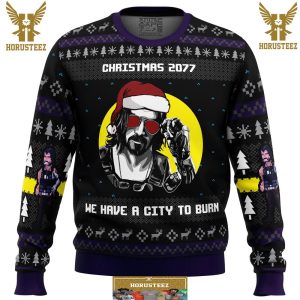 Christmas Cyberpunk 2077 Gifts For Family Christmas Holiday Ugly Sweater