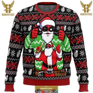 Christmas Deadpool Marvel Gifts For Family Christmas Holiday Ugly Sweater