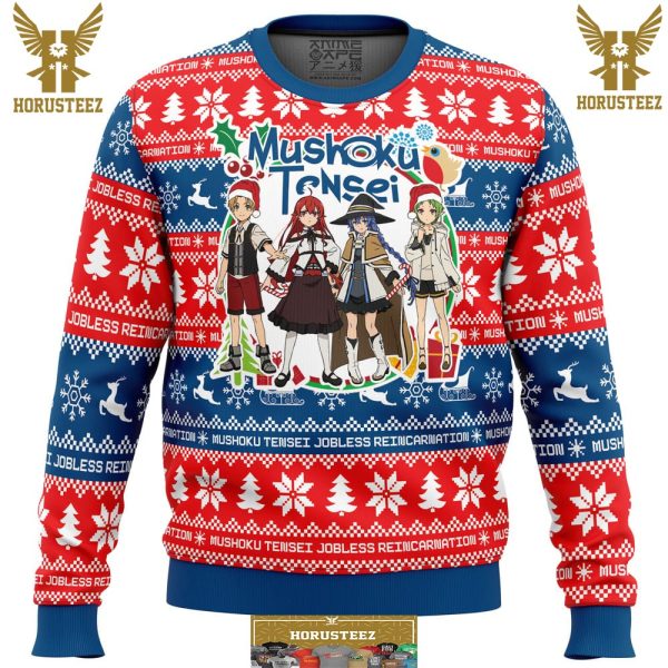 Christmas Joy Mushoku Tensei Jobless Reincarnation Gifts For Family Christmas Holiday Ugly Sweater