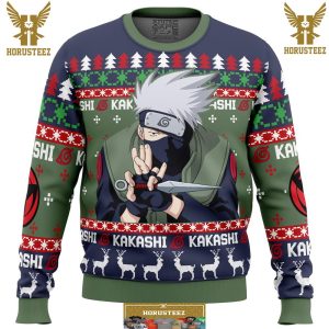 Christmas Kakashi Hatake Naruto Gifts For Family Christmas Holiday Ugly Sweater