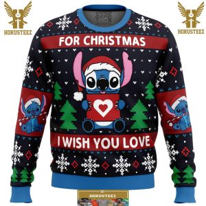 Christmas Love Stitch Gifts For Family Christmas Holiday Ugly Sweater