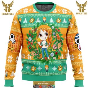 Christmas Nami One Piece Gifts For Family Christmas Holiday Ugly Sweater