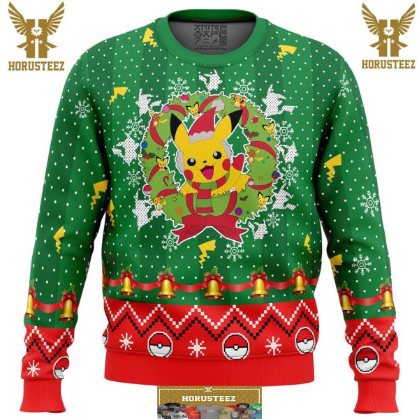 Christmas Pikachu Pokemon Gifts For Family Christmas Holiday Ugly Sweater