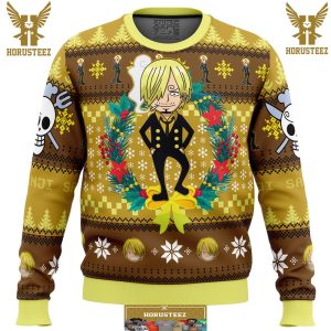 Christmas Sanji One Piece Gifts For Family Christmas Holiday Ugly Sweater