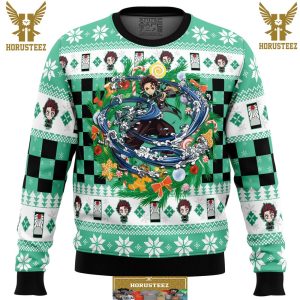 Christmas Tanjiro Kamado Demon Slayer Gifts For Family Christmas Holiday Ugly Sweater