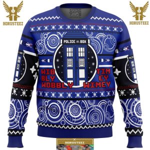 Christmas Through Time And Space Doctor Who Gifts For Family Christmas Holiday Ugly Sweater