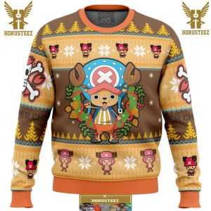 Christmas Tony Chopper One Piece Gifts For Family Christmas Holiday Ugly Sweater