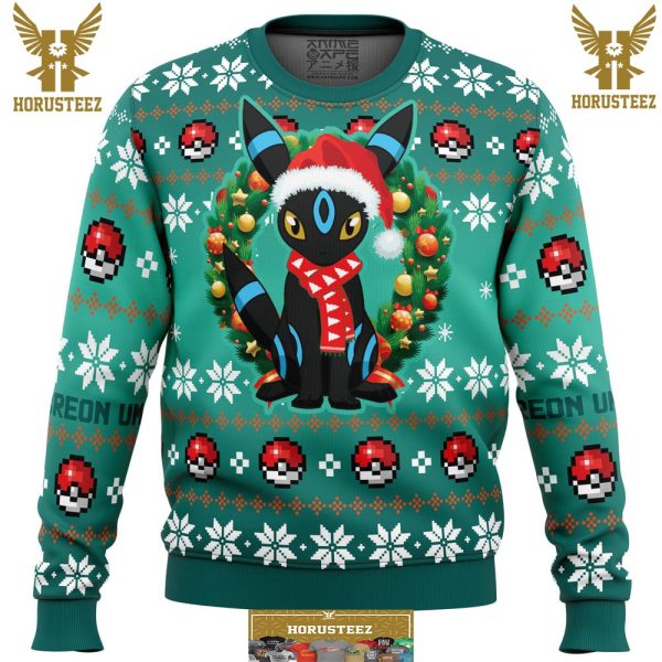 Christmas Umbreon Pokemon Gifts For Family Christmas Holiday Ugly Sweater