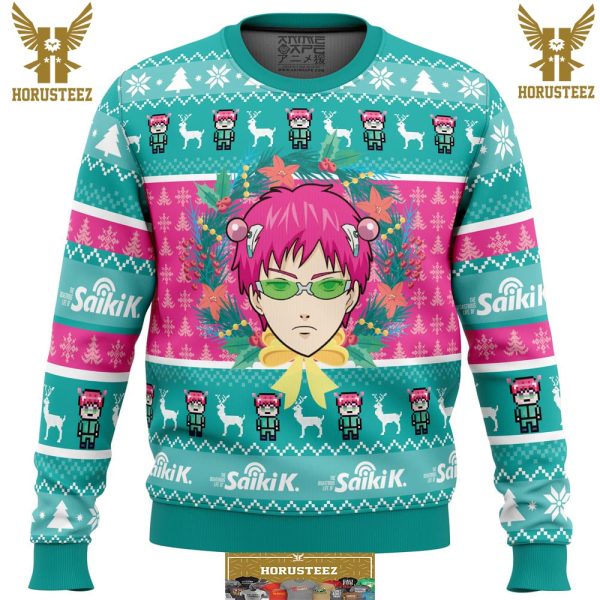 Christmas At School Saiki Kusuo No Psi-Nan Gifts For Family Christmas Holiday Ugly Sweater