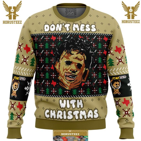Christmas In Texas Leatherface Gifts For Family Christmas Holiday Ugly Sweater