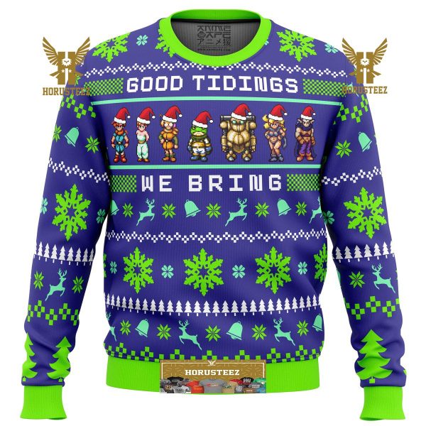 Chrono Trigger Good Tidings We Bring Gifts For Family Christmas Holiday Ugly Sweater