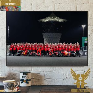 Class Of 2023 Of The Scuderia Ferrari F1 Team At Abu Dhabi GP Home Decor Poster Canvas