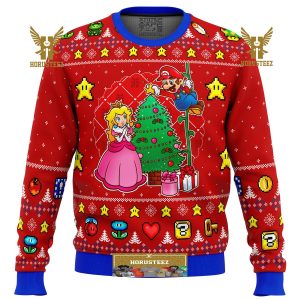 Come And See The Christmas Tree Super Mario Gifts For Family Christmas Holiday Ugly Sweater