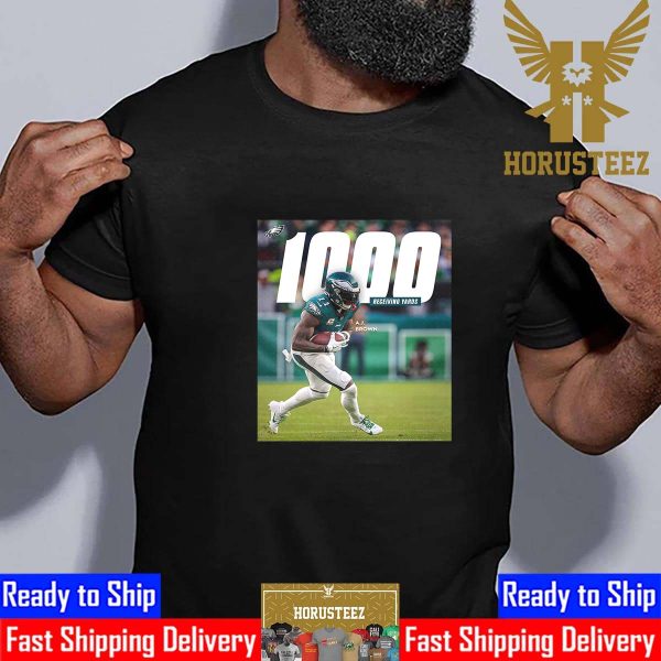 Congrats AJ Brown Is The Fastest Player In Philadelphia Eagles History To 1000 Receiving Yards Unisex T-Shirt