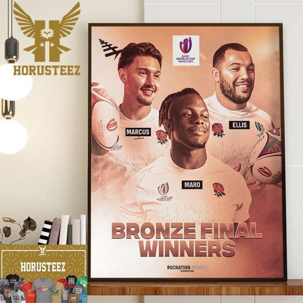 Congrats England Clinch Third Place At The 2023 Rugby World Cup Home Decor Poster Canvas