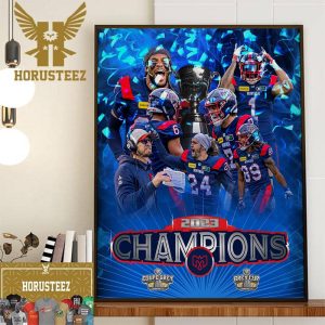 Congrats Montreal Alouettes Are The 2023 Grey Cup Champions Home Decor Poster Canvas