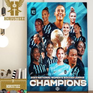 Congrats NJ NY Gotham FC Are Winners Of The 2023 National Womens Soccer League Champions Home Decor Poster Canvas