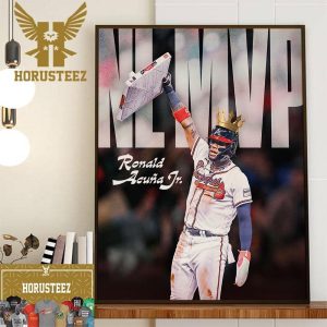 Congrats Ronald Acuna Jr Wins 2023 NL MVP Home Decor Poster Canvas