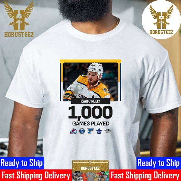 Congrats Ryan OReilly 1000 NHL Games Played Unisex T-Shirt