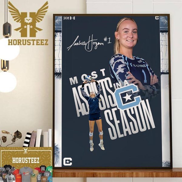 Congrats The Citadel Volleyball Belle Hogan Is The Most Assists In A Season Home Decor Poster Canvas