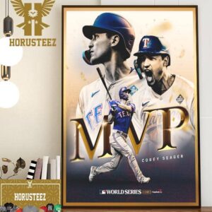 Congrats To Corey Seager Is The 2023 World Series MVP Winner Home Decor Poster Canvas