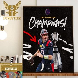 Congrats To The 2023 Grey Cup Champions Are The Montreal Alouettes Home Decor Poster Canvas