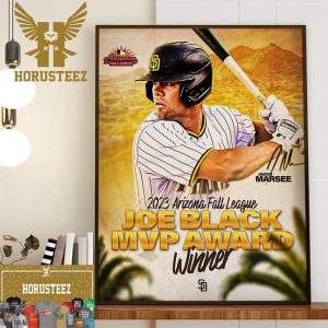 Congrats to Jakob Marsee Is The 2023 Arizona Fall League Joe Black MVP Award Winner Home Decor Poster Canvas