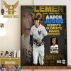 Congratulations To Aaron Judge Is The 2023 Roberto Clemente Award Winner Home Decor Poster Canvas